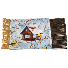 Load image into Gallery viewer, Winter Birdhouse Dabblet Fidget / Soother for Dementia / Alzheimer&#39;s (soft fabric on back)