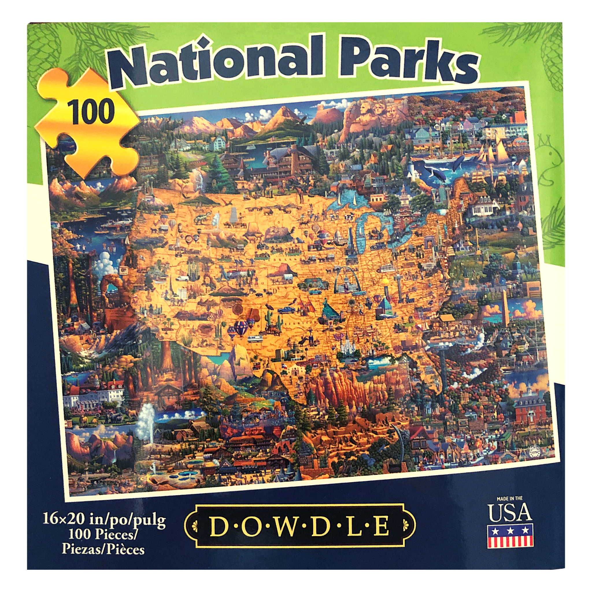 Dinosaur Games - 100 Piece Dowdle Jigsaw Puzzle