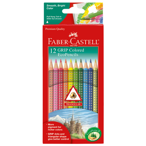 Faber-Castell 12 GRIP Colored EcoPencils