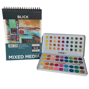 Watercolor Paint Set and Mixed Media Pad